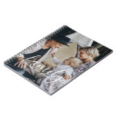 Aangepaste familiefoto met aangepaste naam notitieboek (Linkerzijde)