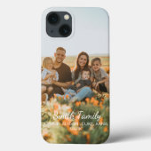 Aangepaste familiefoto met aangepaste namen Case-Mate iPhone case (Achterkant)