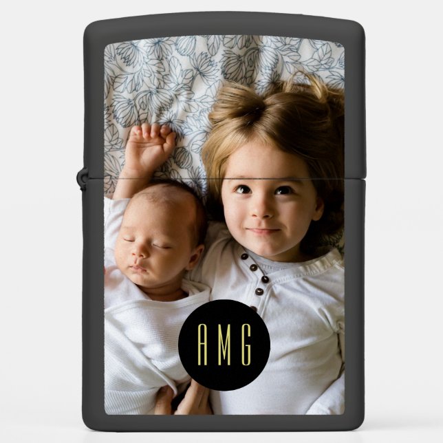 Aangepaste familiefoto | Monogrammen (Voorkant)