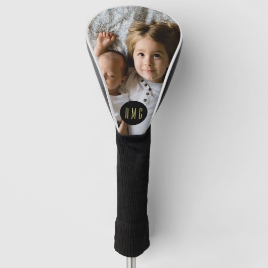Aangepaste familiefoto | Monogrammen Golfheadcover (Voorkant)