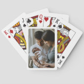 Aangepaste familiefoto pokerkaarten (Achterkant)