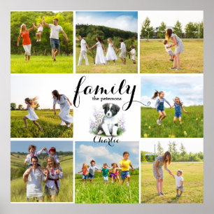 Aangepaste familiefoto poster