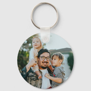 Aangepaste familiefoto sleutelhanger