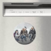 Aangepaste familiefotografie zwarte Abstracte over Magneet (Insitu (Vaatwasser))