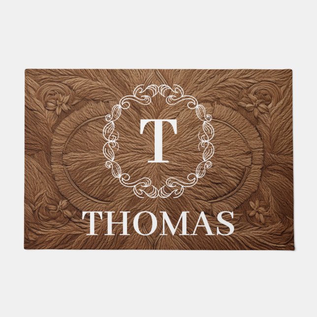 Aangepaste familienaam Aangepaste deurmat (Voorkant)