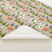 Aangepaste familienaam Autumn Tree Patroon Deken (3/4)