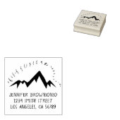 Aangepaste familienaam berg rubberstempel (Gestempeld)