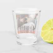 Aangepaste familienaam en foto shot glas (Achterkant)