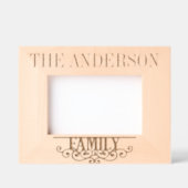 Aangepaste familienaam gepersonaliseerd gegraveerde lijstjes (Voorkant)