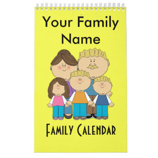 Aangepaste familienaam kalender