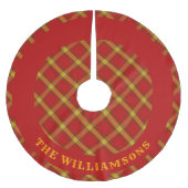 Aangepaste familienaam Kerstboom rok (Voorkant)