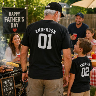 Aangepaste familienaam opa trui cadeau t-shirt