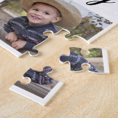 Aangepaste familienaam Quote 4 Foto Collage Legpuzzel (Zijkant)