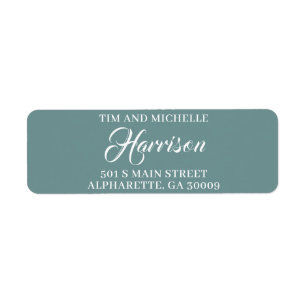 Aangepaste familienaam Retouradres Sticker, Whimsy Etiket