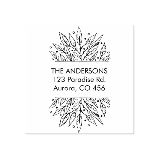 Aangepaste familienaam rubberstempel (Afrduk)