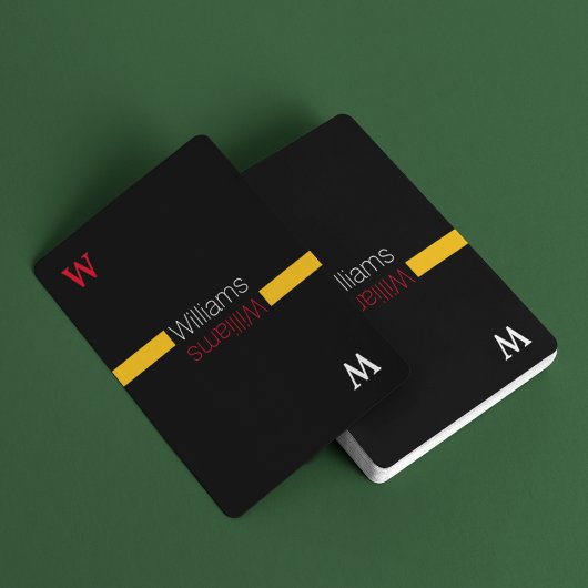 Aangepaste familienaam - stijlvol & gepersonalisee pokerkaarten