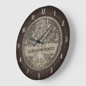 Aangepaste familienaam structuur van leven grote klok (Hoek)