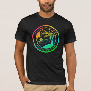 Aangepaste familienaam Vacking Seaside Beach Group T-shirt