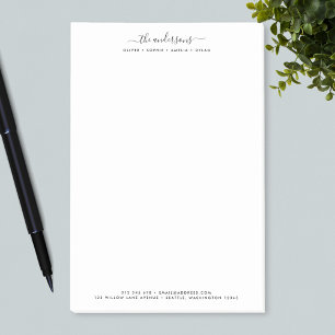 Aangepaste familienaam voor modern calligrafiekscr post-it® notes