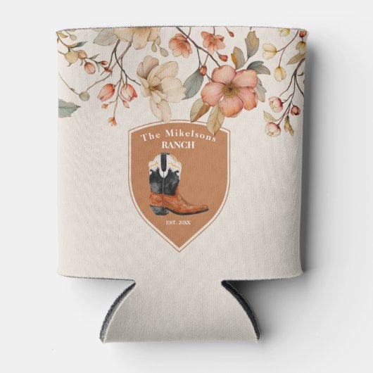 Aangepaste familienaam Western Ranch Blikjeskoeler (Voorkant)