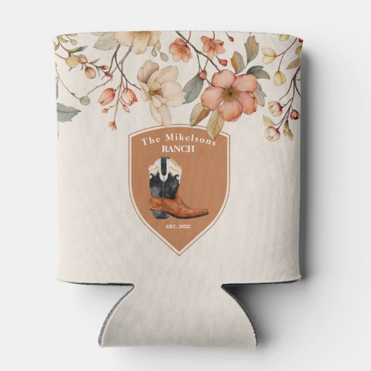 Aangepaste familienaam Western Ranch Blikjeskoeler (Achterkant)