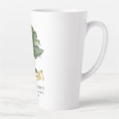 Aangepaste familiereünie boomnaam Keepsake Latte Mok (Rechts)