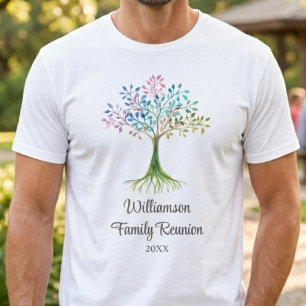 Aangepaste familiestamboom familiebijeenkomst t-shirt