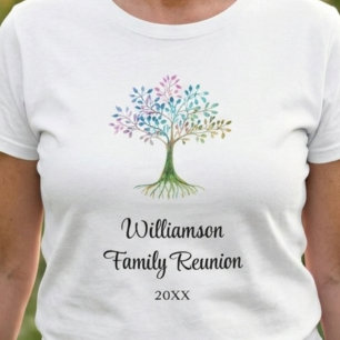 Aangepaste familiestamboom familiebijeenkomst  t-shirt