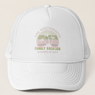 Aangepaste familievakantie strand tropisch eiland trucker pet