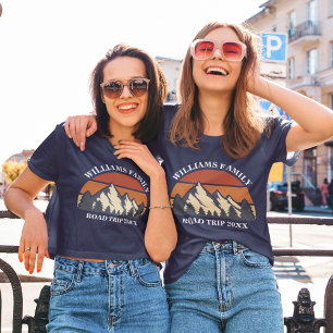 Aangepaste familiewegreis vakantie reünie dames t-shirt