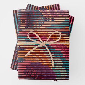 Aangepaste Fantasy Koepel Gestreepte Cadeaupapier