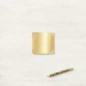 Aangepaste Faux Gold Blank, elegante moderne Sjabl Post-it® Notes (Op bureau)