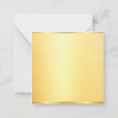 Aangepaste Faux Gold Blank Sjabloon Moderne elegan (Achterkant)