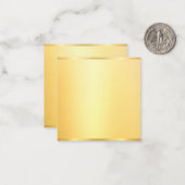 Aangepaste Faux Gold Blank Sjabloon Moderne elegan (Voorkant / Achterkant in situ)