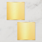 Aangepaste Faux Gold Blank Sjabloon Moderne elegan (Voorkant / Achterkant)