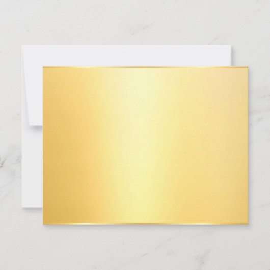 Aangepaste Faux Gold Elegant Blank Sjabloon Modern (Voorkant)