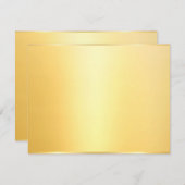 Aangepaste Faux Gold Elegant Blank Sjabloon Modern (Voorkant / Achterkant)