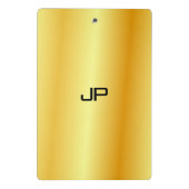 Aangepaste Faux Gold Elegant Monogram Moderne Sjab Mini Klembord (Achterkant)