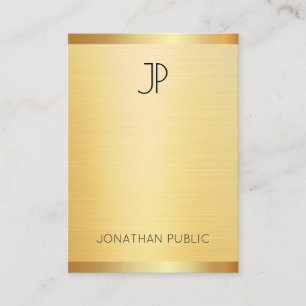 Aangepaste Faux Gold Elegant Professional-Sjabloon Visitekaartje