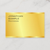 Aangepaste Faux Gold Elegant Professional-Sjabloon Visitekaartje (Voorkant)