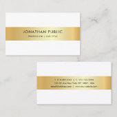 Aangepaste Faux Gold Elegant Professional-Sjabloon Visitekaartje (Voorkant / Achterkant)