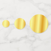 Aangepaste Faux Gold Metallic look Moderne Sjabloo Confetti (Achterkanten)