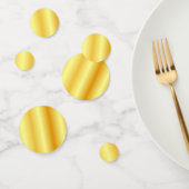 Aangepaste Faux Gold Metallic look Moderne Sjabloo Confetti (Groep)