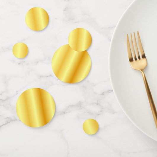 Aangepaste Faux Gold Metallic look Moderne Sjabloo Confetti (Groep)