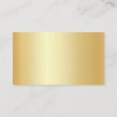 Aangepaste Faux Gold Minimalistische gepersonalise Visitekaartje (Achterkant)