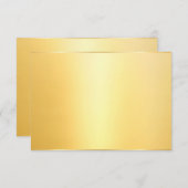Aangepaste Faux Gold Modern Elegant Blank Sjabloon (Voorkant / Achterkant)