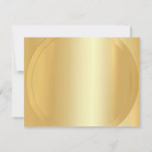 Aangepaste Faux Gold Modern Elegant Blank Sjabloon (Achterkant)