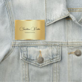 Aangepaste Faux Gold Script Sjabloon Typografie Na Naamplaatje (In situ)