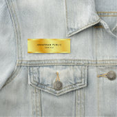 Aangepaste Faux Gold Sjabloon Elegant Modern Trend Naamplaatje (In situ)