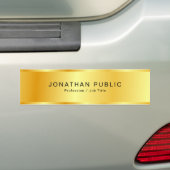 Aangepaste Faux Gold-Sjabloon Moderne Glamoureus Bumpersticker (Op auto)